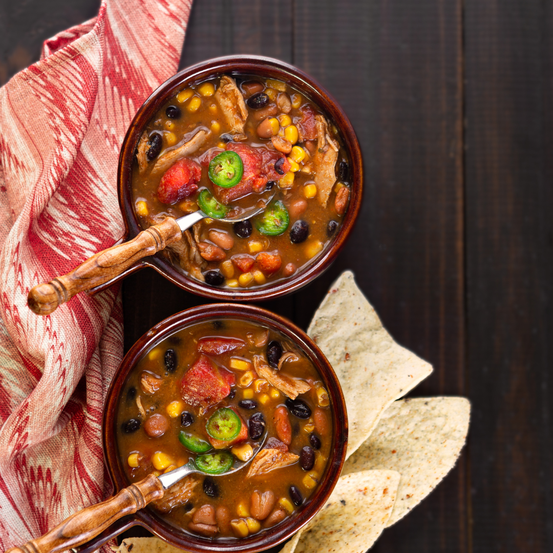 Cheesy Three Bean Chili