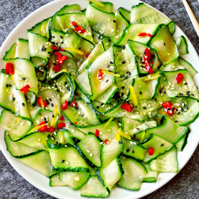 Pomegranate Cucumber Salad