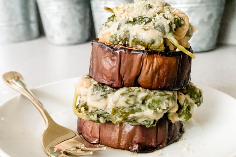 Vegan Eggplant Stacks