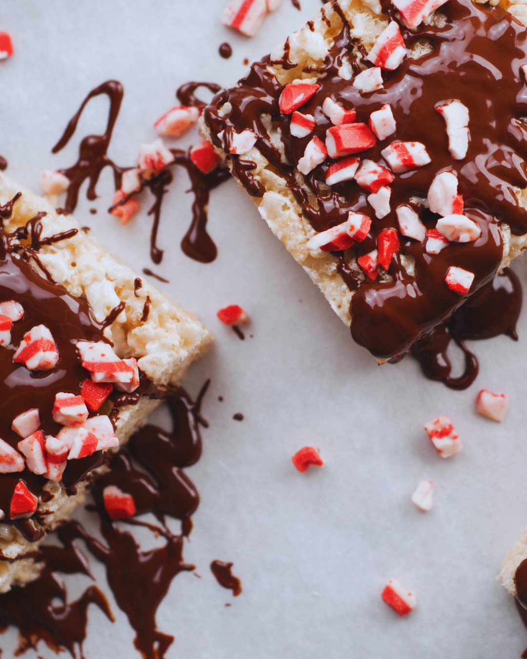 Chocolate Peppermint Rice Crispy Treats