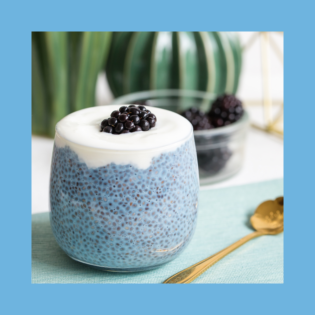 🌊 Blue Chia Pudding with Aqua Salt: A Superfood Treat!