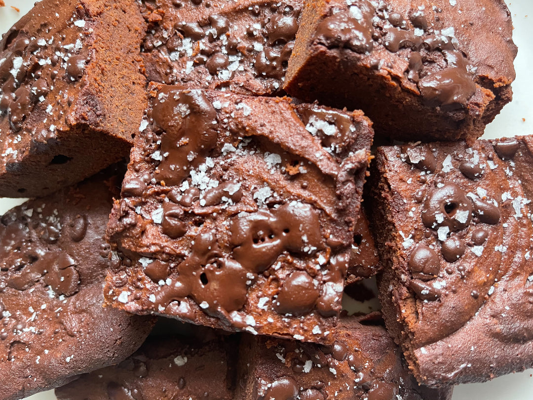 Gluten Free Salted Fudge Brownies